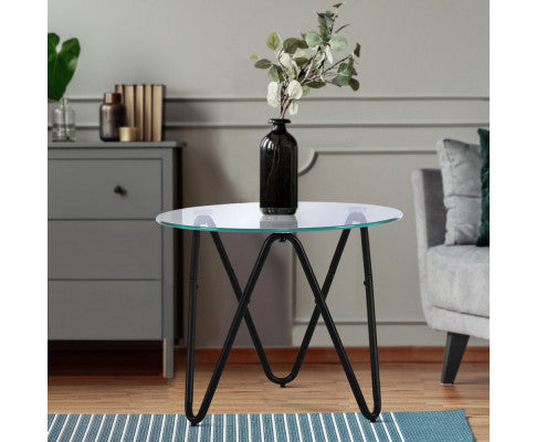 SIDE TABLE - GLASS TOP