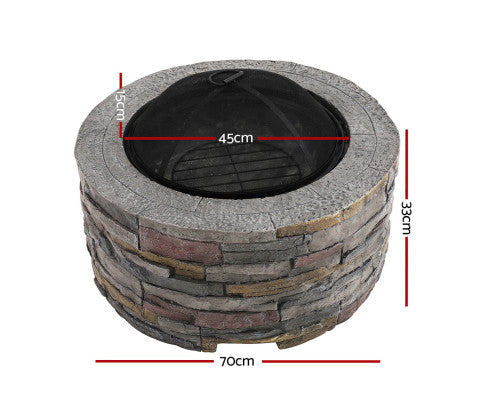 OUTDOOR FIRE PIT - CHARCOAL FIREPLACE