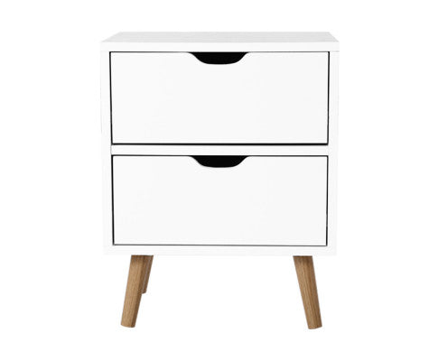 BODEN BEDSIDE TABLE NIGHT STAND - WHITE