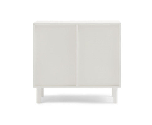 RATTAN ACCENT CABINET IN WHITE - 2 DOOR – Canterbury & Co