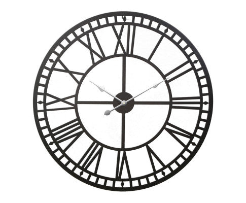 VINTAGE STYLE 80CM METAL WALL CLOCK